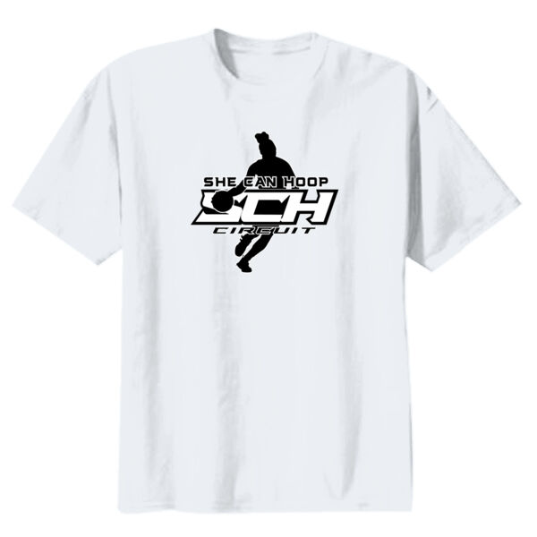 She Can Hoop Circuit Youth Heavy Cotton 100% Cotton T Shirt Thumbnail