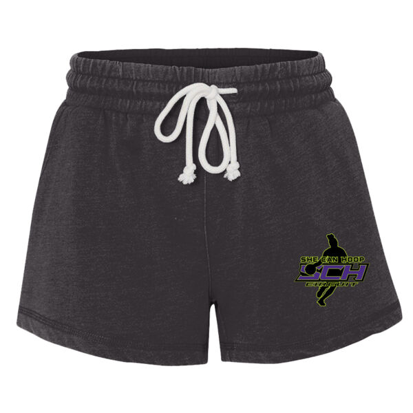 She Can Hoop Circuit - Women’s Enzyme-Washed Rally Shorts Thumbnail