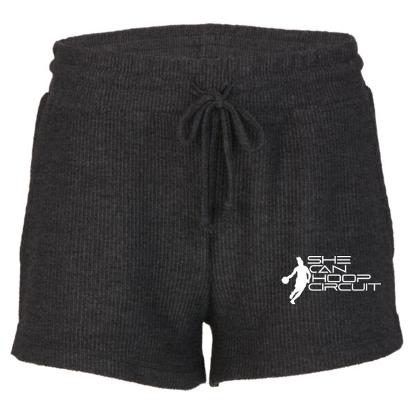 She Can Hoop Circuit Women's Ribbed Knit Shorts Thumbnail